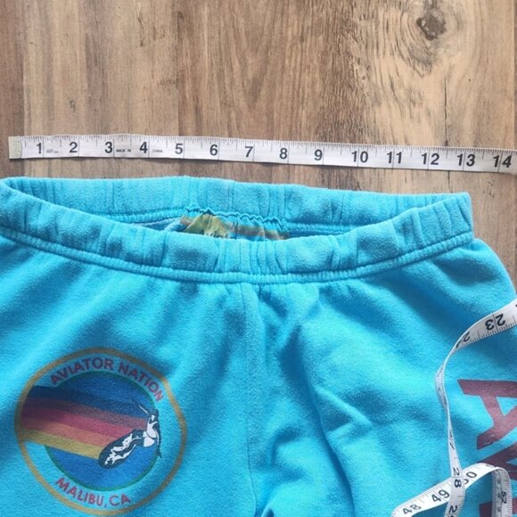 AVIATOR NATION SWEATPANTS  NEON BLUE Malibu, CA Medium EUC $156.00 - Picture 8 of 13